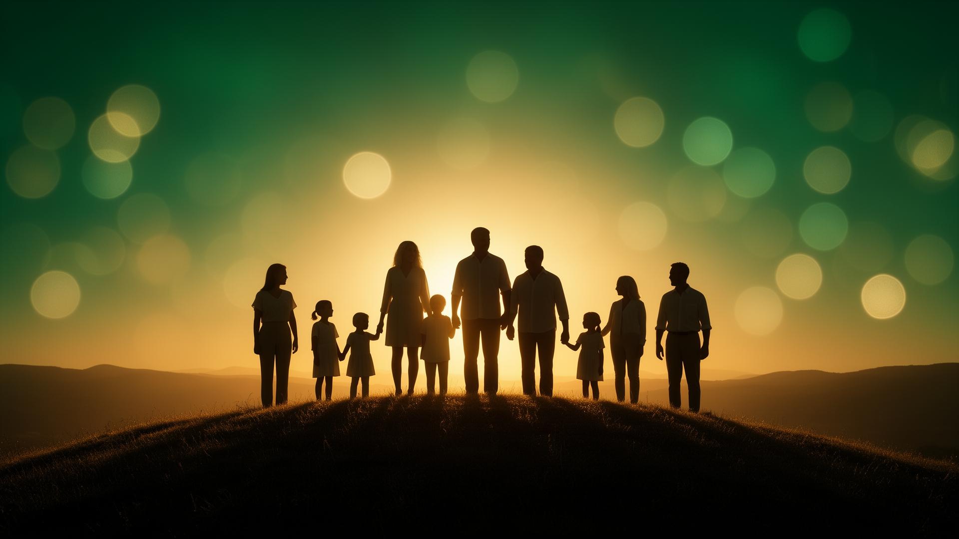 Generations of family standing together